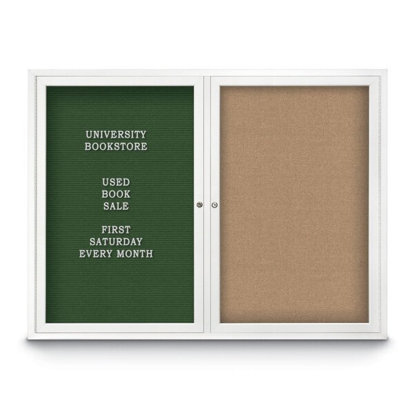 Corkboard, 60"x36", Pearl/Satin